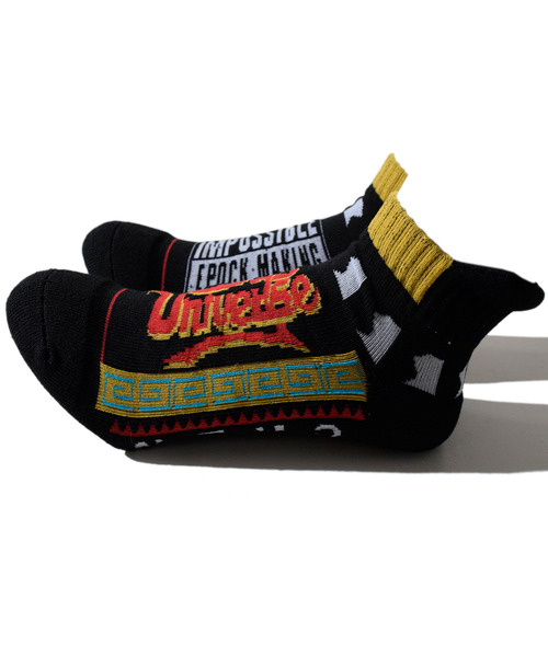 ALDIES（アールディーズ）の「Tonzura Univ. Socks / トンズラユニバースソックス（ソックス/靴下・メンズ・ブルー/ブラック/ホワイト・MENS/WOMENS）」の14枚目の写真