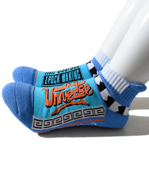 ALDIES（アールディーズ）の「Tonzura Univ. Socks / トンズラユニバースソックス（ソックス/靴下・メンズ・ブルー/ブラック/ホワイト・MENS/WOMENS）」の10枚目の写真