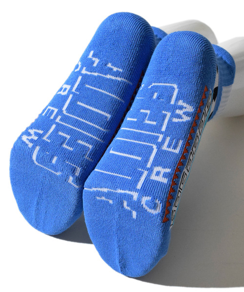 ALDIES（アールディーズ）の「Tonzura Univ. Socks / トンズラユニバースソックス（ソックス/靴下・メンズ・ブルー/ブラック/ホワイト・MENS/WOMENS）」の8枚目の写真