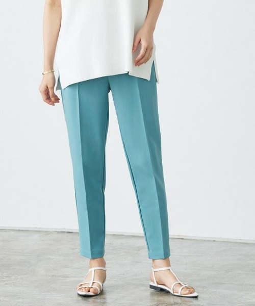 多機能ストレッチツイルテーパードパンツ