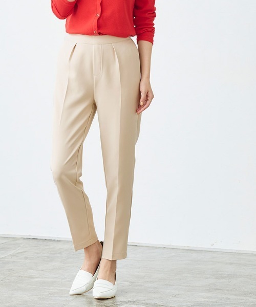 多機能ストレッチツイルテーパードパンツ