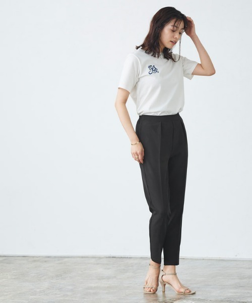 多機能ストレッチツイルテーパードパンツ