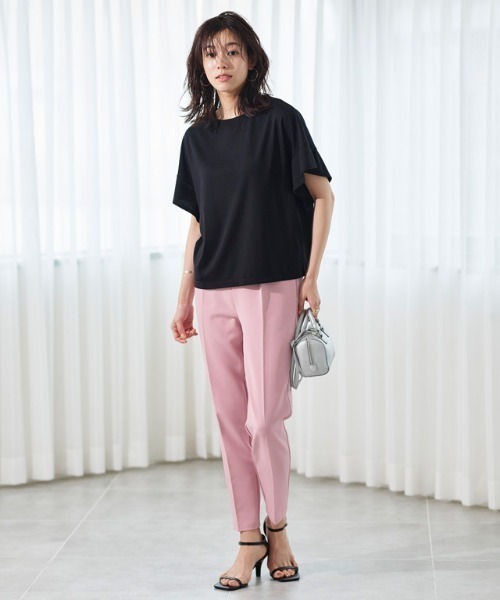 多機能ストレッチツイルテーパードパンツ
