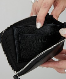 【美品】ear PAPILLONNER 牛革　コンチョL字ファスナー長財布　黒 美品】ear PAPILLONNER 牛革 コンチョL字ファスナー長財布 黒