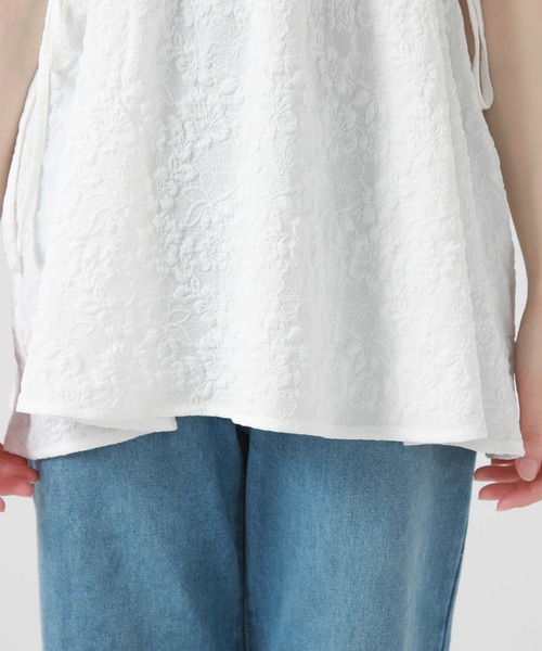 archives（アルシーヴ）の「ふくれＪＱカットアウトチュニック（シャツ/ブラウス・レディース・ミント/ブラック/オフホワイト・MEDIUM）」の12枚目の写真