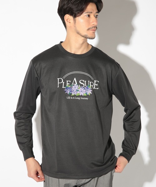UNION STATION(ユニオンステーション)の「リサイクルポリエステルポンチロンT/デザインTシャツ(Tシャツ/カットソー・メンズ・ホワイト/ブラック・LL/L/M)」の2枚目の写真