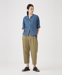 MARGARETHOWELLコットンリネンラウンジパンツ/II、アイボリー 72594231b_b_14_215.jpg