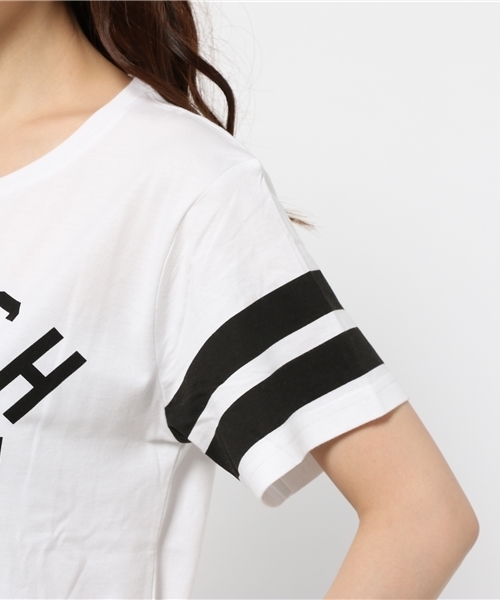 WEGO（ウィゴー）の「WEGO/ナンバリングラインTシャツ（Tシャツ/カットソー・レディース・オフホワイト/ブラック・FREE）」の7枚目の写真