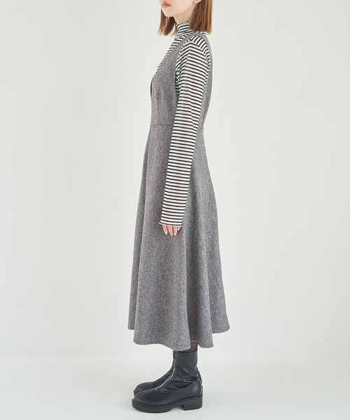 ROPE' PICNIC(ロペピクニック)の「フレアーツイードジャンパースカート(ジャンパースカート・レディース・ベージュ/グレー・36/38)」の20枚目の写真