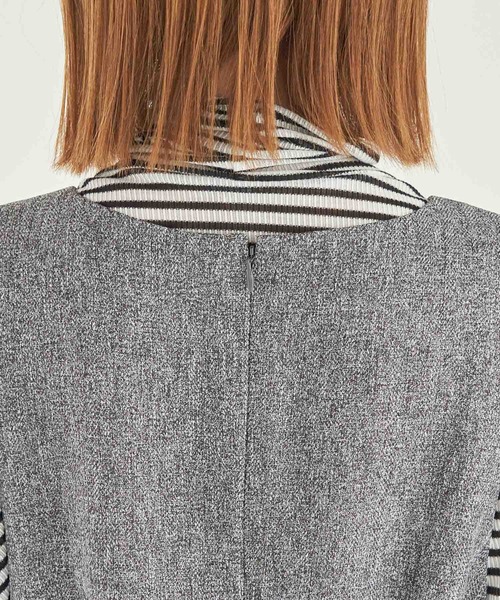 ROPE' PICNIC(ロペピクニック)の「フレアーツイードジャンパースカート(ジャンパースカート・レディース・ベージュ/グレー・36/38)」の4枚目の写真