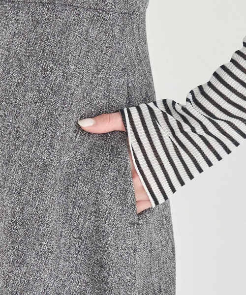 ROPE' PICNIC(ロペピクニック)の「フレアーツイードジャンパースカート(ジャンパースカート・レディース・ベージュ/グレー・36/38)」の15枚目の写真