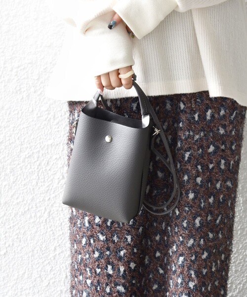 SHIPS any: 2WAY スクエア ミニ ショルダー バッグ（ショルダーバッグ