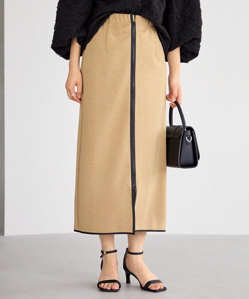 LAVEANGE（ラビアンジェ）の「グログランテープ配色ファスナースカート