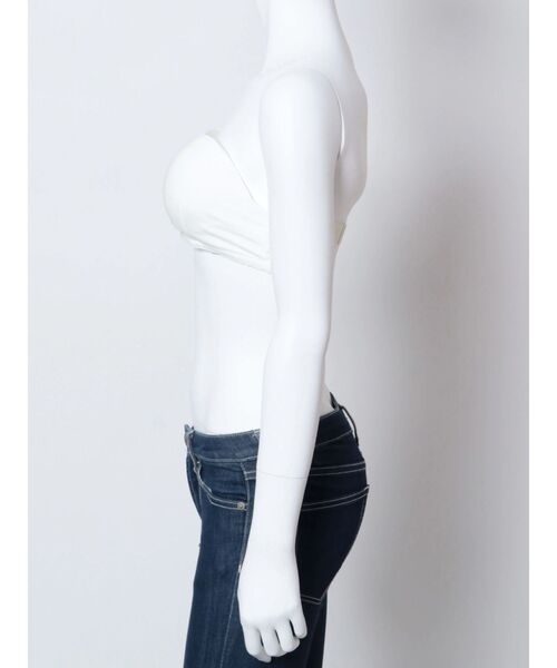 GYDA(ジェイダ)の「Booster ブラトップ(チューブトップ・レディース・ブラック/オフホワイト・FREE)」の9枚目の写真