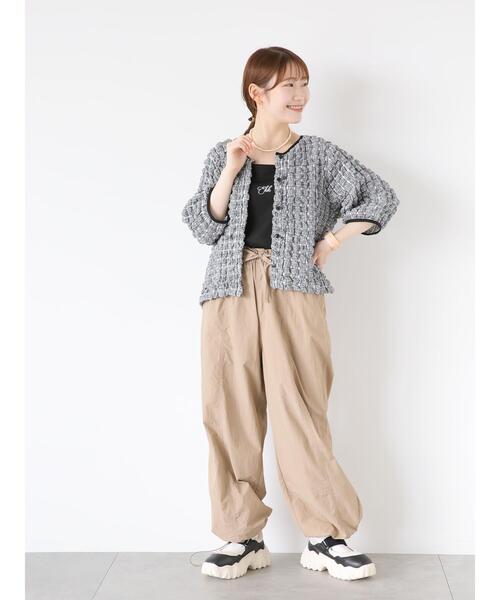 ehka sopo（エヘカソポ）の「ワンポイント刺繍タンクトップ（タンクトップ・レディース・グリーン/ベージュ/ブラック/キナリ・F）」の13枚目の写真