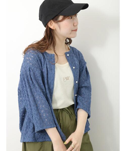 ehka sopo（エヘカソポ）の「ワンポイント刺繍タンクトップ（タンクトップ・レディース・グリーン/ベージュ/ブラック/キナリ・F）」の22枚目の写真