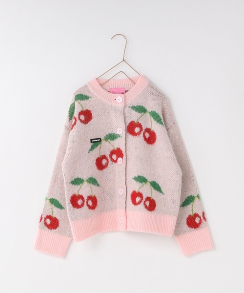 LOWRYS FARM(ローリーズファーム)の「LSBチェリーニットカーディガン 975088(カーディガン/ボレロ・キッズ・ピンク/イエロー/ブラック・130cm/110cm/150cm)」の19枚目の写真