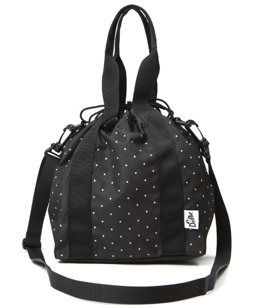 Drifter（ドリフター）の「HANDLE BUCKET TOTE／ハンドルバケットトート（トートバッグ・レディース・タン/レオパード/ブラック/ブラウン/サックスブルー/ライム/ベビーピンク/バーガンディー/ドット・FREE）」の10枚目の写真