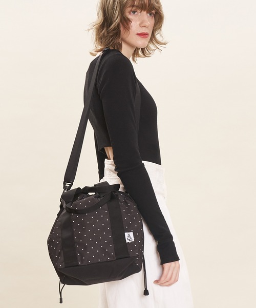 Drifter（ドリフター）の「HANDLE BUCKET TOTE／ハンドルバケットトート（トートバッグ・レディース・タン/レオパード/ブラック/ブラウン/サックスブルー/ライム/ベビーピンク/バーガンディー/ドット・FREE）」の11枚目の写真