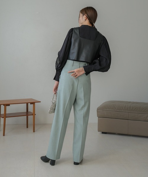 Bab（バブ）の「オーガンジーレイヤードブラウス（シャツ/ブラウス・レディース・ブラウン/ブラック/ホワイト/グリーン・M）」の18枚目の写真