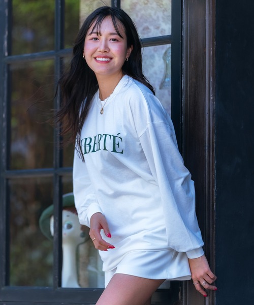 セール】RIKKA FEMME/リッカファム ロンT/長袖Tシャツ 袖ダボ