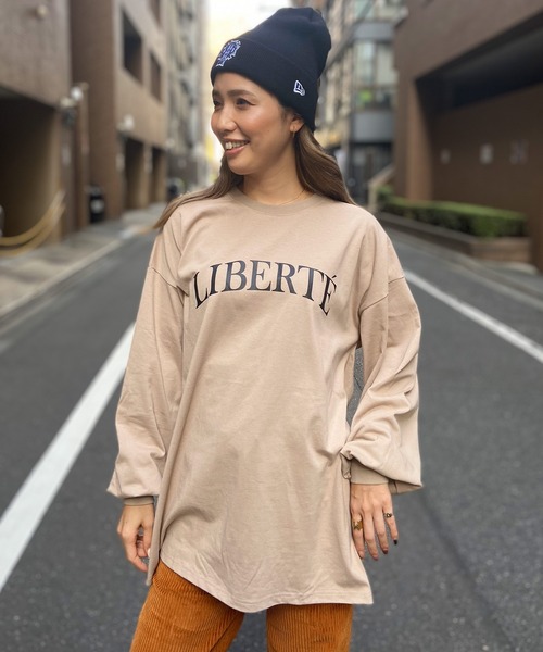 RIKKA FEMME(リッカファム)の「RIKKA FEMME/リッカファム ロンT/長袖Tシャツ 袖ダボ オーバーサイズ RF23FW09(Tシャツ/カットソー・レディース・グレー×ホワイト/ベージュ×ブラック/ホワイト×グリーン・FREE)」の20枚目の写真