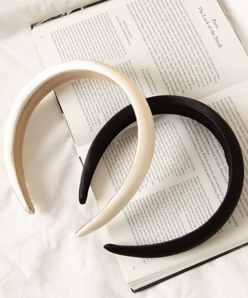 WEGO（ウィゴー）の「WEGO/ボリュームサテンカチューシャ（カチューシャ・レディース・ホワイト/ブラック・FREE）」の8枚目の写真