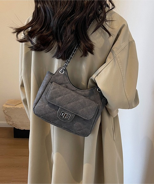 LA VORAGINE(ラ ヴォラジネ)の「2wayステッチショルダーバッグ(ショルダーバッグ・レディース・ブルー/ライトブルー/ホワイト/グレー・FREE)」の2枚目の写真
