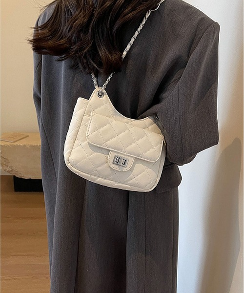 LA VORAGINE(ラ ヴォラジネ)の「2wayステッチショルダーバッグ(ショルダーバッグ・レディース・ブルー/ライトブルー/ホワイト/グレー・FREE)」の1枚目の写真