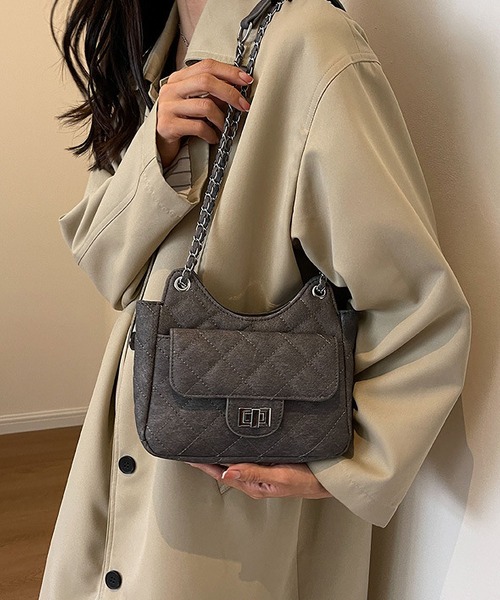 LA VORAGINE(ラ ヴォラジネ)の「2wayステッチショルダーバッグ(ショルダーバッグ・レディース・ブルー/ライトブルー/ホワイト/グレー・FREE)」の8枚目の写真