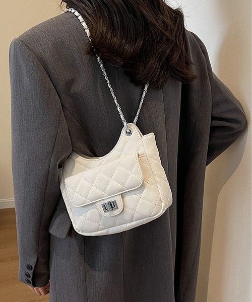LA VORAGINE(ラ ヴォラジネ)の「2wayステッチショルダーバッグ(ショルダーバッグ・レディース・ブルー/ライトブルー/ホワイト/グレー・FREE)」の6枚目の写真