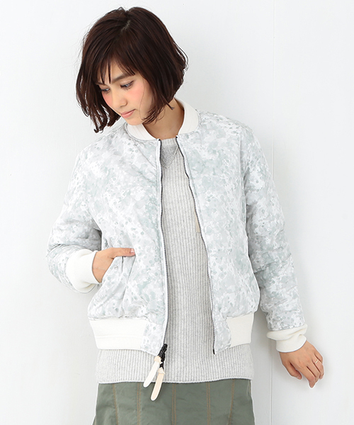 Ray BEAMS(レイビームス)の「◇White Mountaineering×Ray BEAMS / 別注 リバーシブル MA-1(ミリタリージャケット・レディース・ホワイト・ONE SIZE)」の11枚目の写真