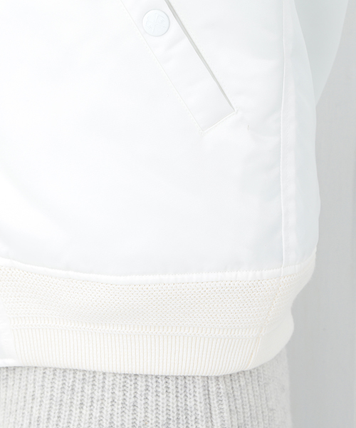 Ray BEAMS(レイビームス)の「◇White Mountaineering×Ray BEAMS / 別注 リバーシブル MA-1(ミリタリージャケット・レディース・ホワイト・ONE SIZE)」の7枚目の写真