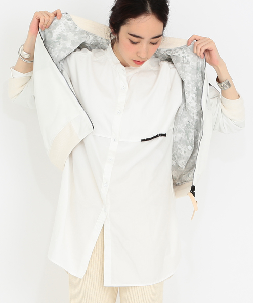 Ray BEAMS(レイビームス)の「◇White Mountaineering×Ray BEAMS / 別注 リバーシブル MA-1(ミリタリージャケット・レディース・ホワイト・ONE SIZE)」の16枚目の写真