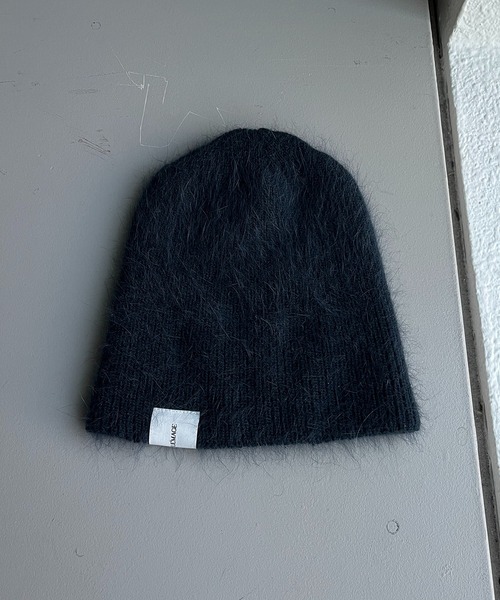 CAPRICIEUX LE'MAGE(カプリシューレマージュ)の「アンゴラビーニー(ニットキャップ/ビーニー・レディース・グレイッシュベージュ/ブラック/ネイビー/オフホワイト・FREE)」の17枚目の写真