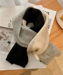 ammy.(エイミードット)の【 ammy. / エイミードット 】 ニュアンス スリーカラー ショート マフラー(マフラー)