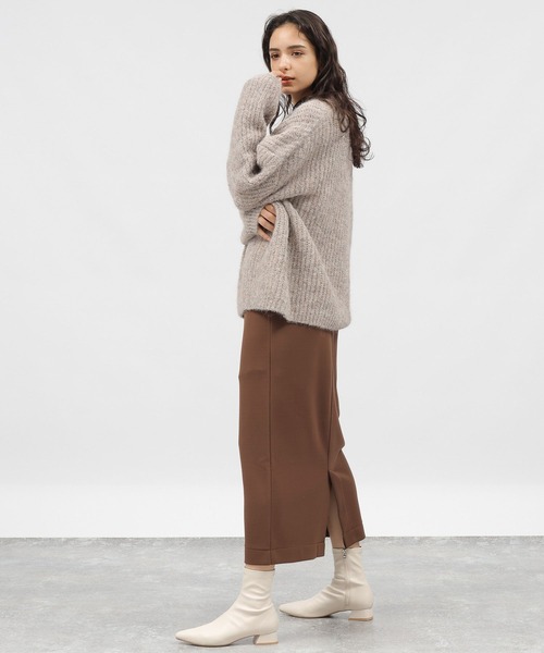 LAKOLE（ラコレ）の「オーバーサイズニットプルオーバー / 982197（ニット/セーター・レディース・ベージュ/チャコールグレー/ライトブルー・MEDIUM/SMALL）」の21枚目の写真