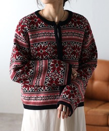 COMMRE | vintageジャガードカーディガン(カーディガン/ボレロ)