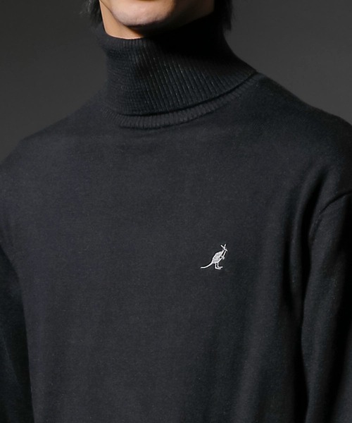 KANGOL(カンゴール)の「【KANGOL×A.S.Mコラボ】12GGハイゲージ編み ウォッシャブル / タートルネック セーター(Tシャツ/カットソー・メンズ・チャコールグレー/オフホワイト/ライトグレー/ブラック・M/L)」の11枚目の写真