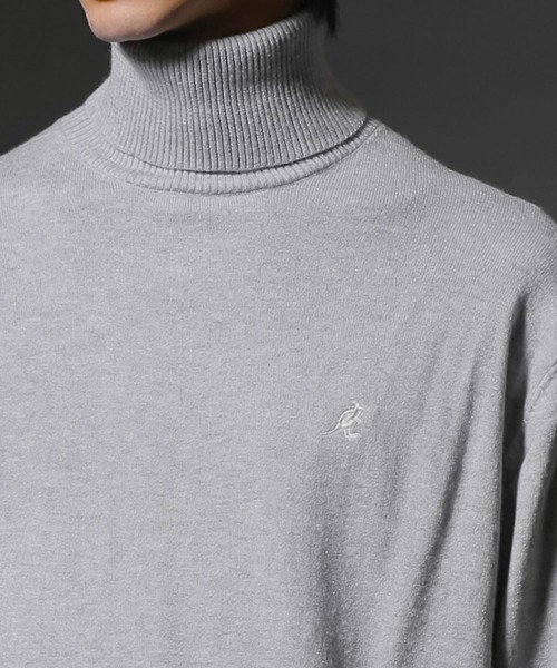 KANGOL(カンゴール)の「【KANGOL×A.S.Mコラボ】12GGハイゲージ編み ウォッシャブル / タートルネック セーター(Tシャツ/カットソー・メンズ・チャコールグレー/オフホワイト/ライトグレー/ブラック・M/L)」の20枚目の写真
