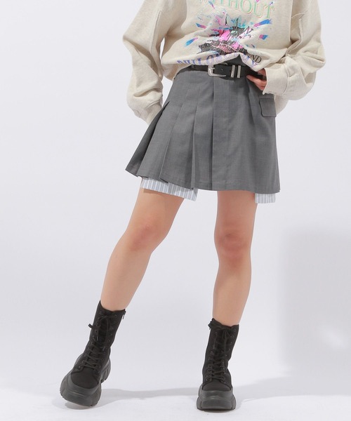 PAGEBOY(ページボーイ)の「レイヤードポケットミニスカート(スカート・レディース・ベージュ/グレー/ブラック・FREE)」の15枚目の写真