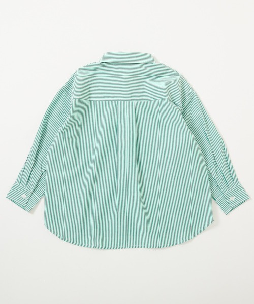 devirock（デビロック）の「ビッグシルエット カラー ストライプシャツ（シャツ/ブラウス・キッズ・その他1/その他2/その他3/その他4・100cm/110cm/120cm/130cm/140cm/150cm/160cm）」の14枚目の写真