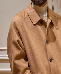 EDIFICE | 【LA BOUCLE / ラブ―クル】ウールカシミヤ リバーコート(ステンカラーコート)