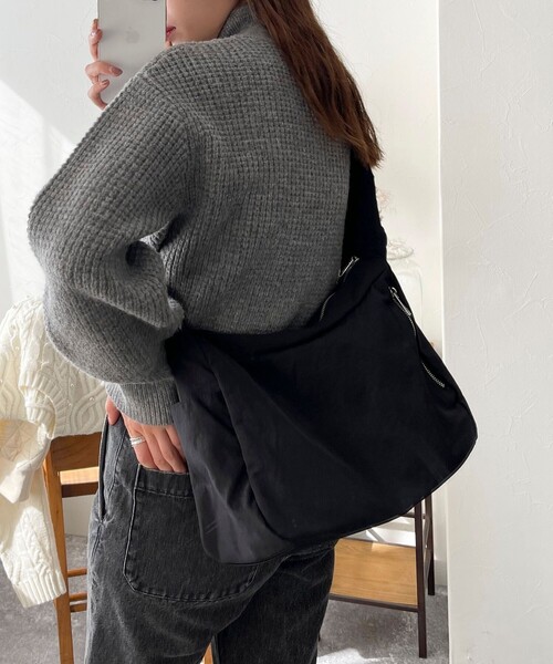 fredy emue（フレディエミュ）の「フリーアジャストワイドベルトバッグ（ショルダーバッグ・レディース・ブラウン/ブラック・FREE）」の6枚目の写真