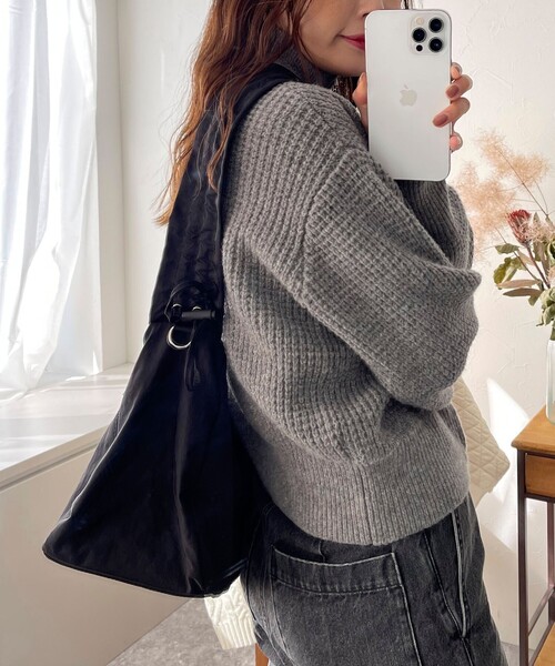 fredy emue（フレディエミュ）の「フリーアジャストワイドベルトバッグ（ショルダーバッグ・レディース・ブラウン/ブラック・FREE）」の7枚目の写真