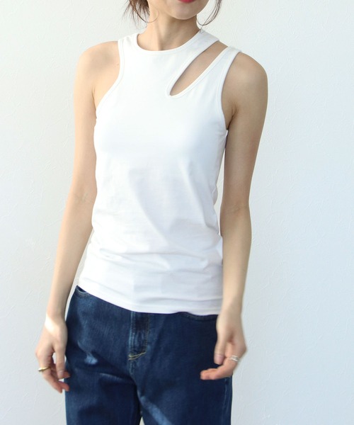 タンクトップ ノースリーブ 「AKANE UTSUNOMIYA/アカネウツノミヤ」SAM-FOP19-2006(花柄シアートップス) レディース AKANE UTSUNOMIYA タンクトップ ノースリーブ 「AKANE
