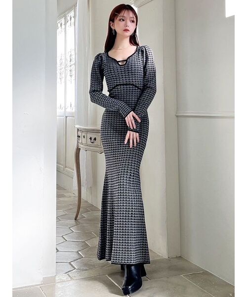 【美品】FOXEY ツイード　バイカラー　ワンピース 40 FOXEY 公式オンラインストア – FOXEY 公式オンラインブティック