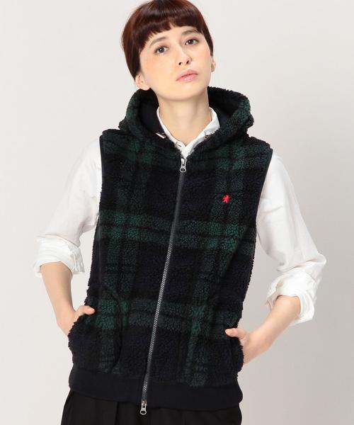 GYMPHLEX（ジムフレックス）の「［WEB限定］Gymphlex（ジムフレックス） BOA CH HOODベスト（ベスト・レディース・ネイビー・FREE）」の5枚目の写真