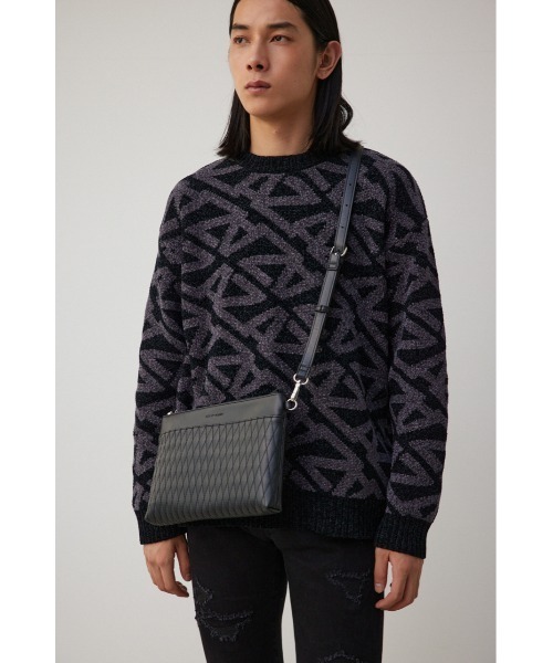 AZUL by moussy（アズールバイマウジー）の「ダイヤモンドキルト2WAYクラッチバッグ（クラッチバッグ・メンズ・ブラック・FREE）」の3枚目の写真