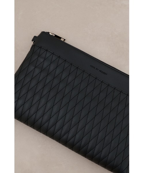 AZUL by moussy（アズールバイマウジー）の「ダイヤモンドキルト2WAYクラッチバッグ（クラッチバッグ・メンズ・ブラック・FREE）」の8枚目の写真